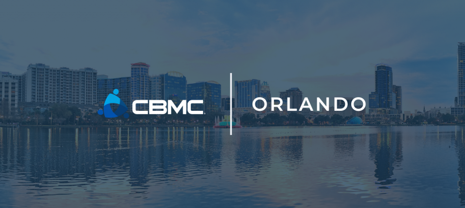 CBMC Orlando banner over a cityscape